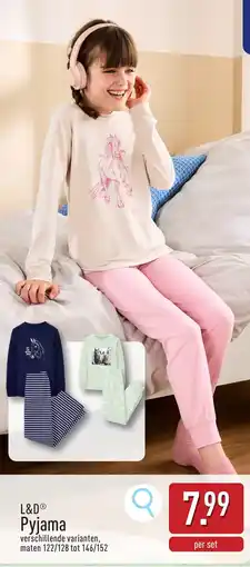ALDI L& Pyjama aanbieding