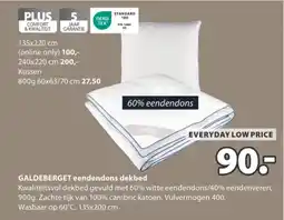 Jysk Galdeberget eendendons dekbed aanbieding
