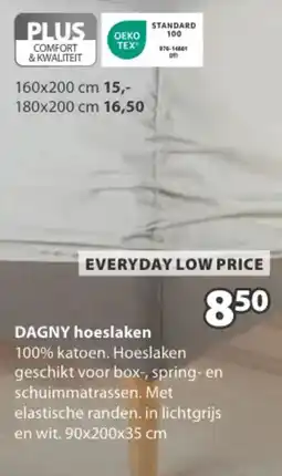 Jysk Dagny hoeslaken aanbieding