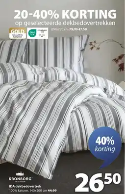 Jysk IDA dekbedovertrek aanbieding