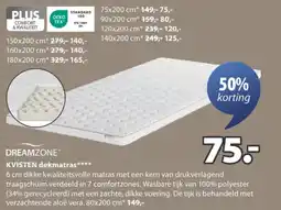 Jysk Kvisten dekmatras aanbieding