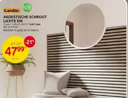 Brico Cando akoestische schroot lichte eik aanbieding
