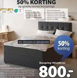 Jysk Tylda storage GC50 boxspring aanbieding