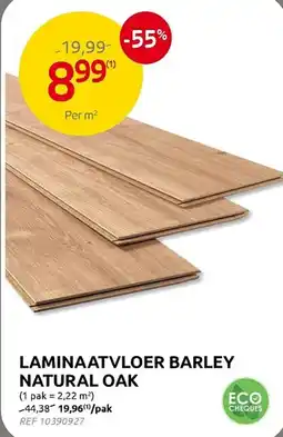 Brico Laminaatvloer barley natural oak aanbieding