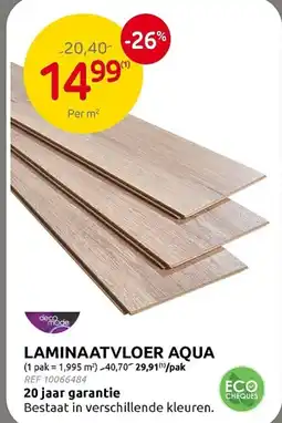 Brico Decomode laminaatvloer aqua aanbieding