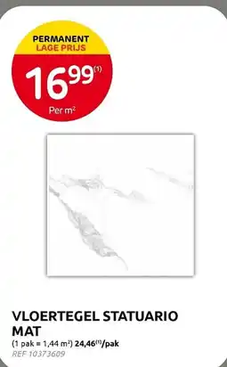 Brico Vloertegel statuario mat aanbieding
