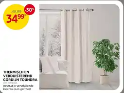 Brico Thermisch en verduisterend gordijn toundra aanbieding