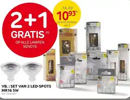 Brico Sencys lampen Set van 2 led-spots MR16 5W aanbieding