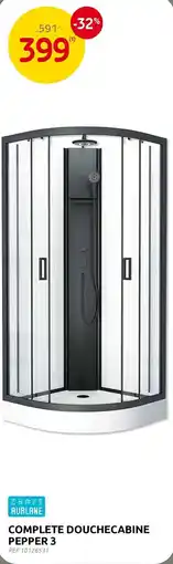 Brico Aurlane complete douchecabine pepper 3 aanbieding