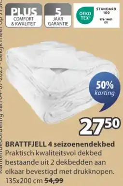 Jysk Brattfjell 4 seizoenendekbed aanbieding