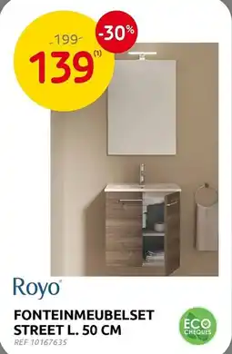 Brico Royo fonteinmeubelset street l. 50 cm aanbieding