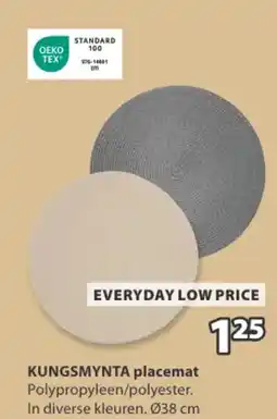 Jysk Kungsmynta placemat aanbieding