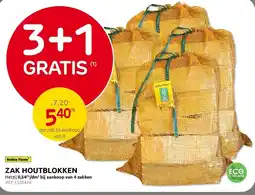 Brico Zak houtblokken aanbieding