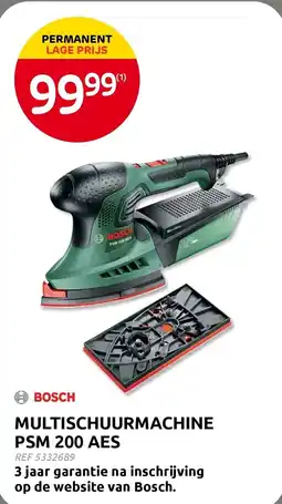 Brico Bosch multischuurmachine PSM 200 AES aanbieding