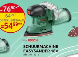 Brico Bosch schuurmachine easysander 18v aanbieding