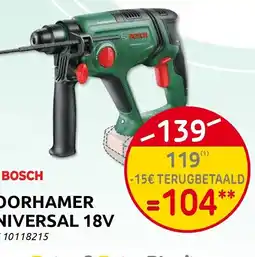Brico Bosch boorhamer universal 18v aanbieding