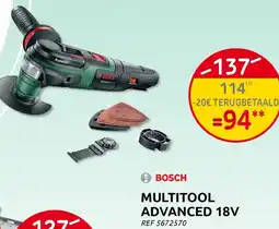 Brico Bosch multitool advanced 18v aanbieding