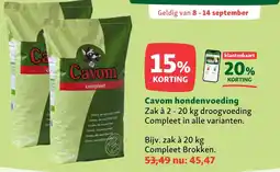Maxi Zoo Cavom hondenvoeding Zak aanbieding