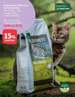 Maxi Zoo Real Nature Wilderness Kattenvoeding aanbieding