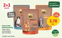 Maxi Zoo Select Gold kattenvoeding aanbieding