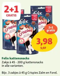 Maxi Zoo Felix kattensnacks aanbieding