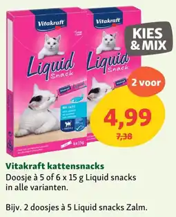 Maxi Zoo Vitakraft kattensnacks aanbieding