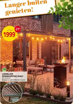 Brico Lamellen Overkapping Riaci aanbieding