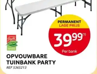 Brico Opvouwbare Tuinbank Party aanbieding