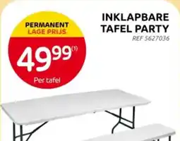 Brico Inklapbare Tafel Party aanbieding