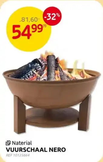 Brico Naterial Vuurschaal Nero aanbieding