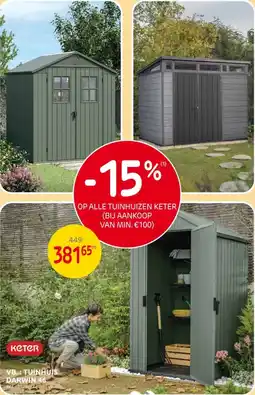 Brico Keter Tuinhuis Darwin 46 aanbieding