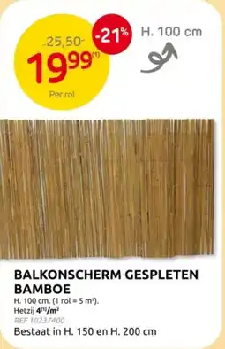 Brico Balkonscherm Gespleten Bamboe aanbieding