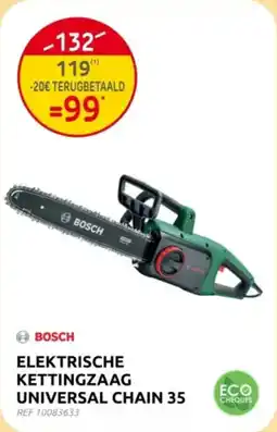 Brico Bosch Eelektrische Kettingzaag Universal Chain 35 aanbieding