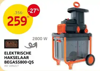 Brico Black+Decker Elektrische Hakselaar BEGAS5800-QS aanbieding