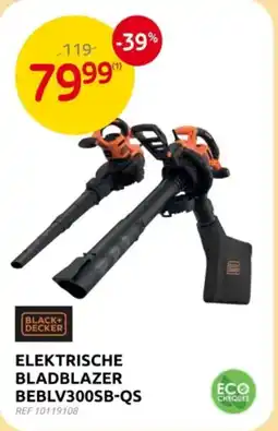 Brico Black+Decker Elektrische Bladblazer BEBLV300SB-QS aanbieding