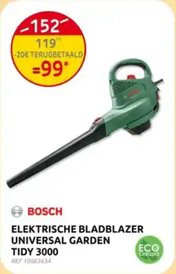 Brico Bosch Elektrische Bladblazer Universal Garden Tidy 300TIDY 3000 aanbieding