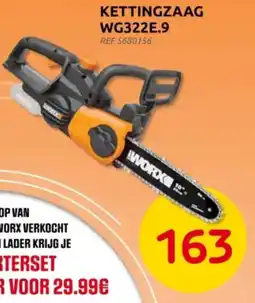 Brico Worx Kettingzaag WG322E.9 aanbieding