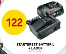 Brico Bosch Starterset Batterij + Lader aanbieding
