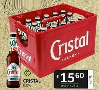 BelBev Cristal aanbieding