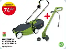 Brico Elektrische Grasmaaier + Grastrimmer aanbieding