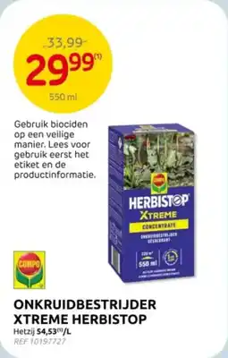 Brico Compo Onkruidbestrijder Xtreme Herbistop aanbieding