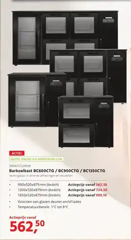 Hanos Select Cuisine Barkoelkast BC600CTG / BC900CTG / BC1350CTG aanbieding