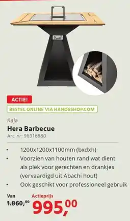 Hanos Kaja Hera Barbecue aanbieding