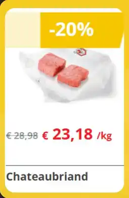 Renmans Chateaubriand aanbieding