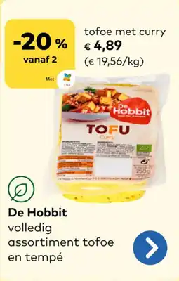 Bio Planet De hobbit tofoe met curry aanbieding