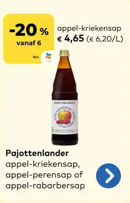 Bio Planet Pajottenlander appel-kriekensap aanbieding