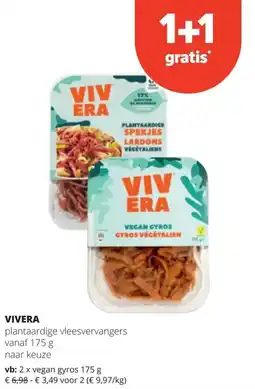 Spar VIVERA vegan gyros 175 g aanbieding