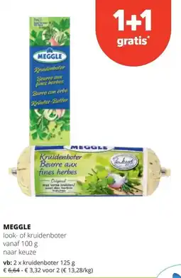 Spar MEGGLE kruidenboter 125 g aanbieding