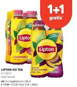 Spar LIPTON ICE TEA raspberry 4 x 50 cl aanbieding