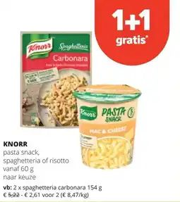 Spar KNORR spaghetteria carbonara 154 g aanbieding